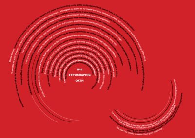 Typographic Oath Poster